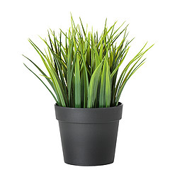 FEJKA - Tanaman tiruan dalam pot, dalam/luar ruang rumput, 9 cm