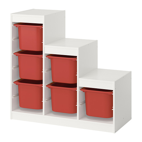 TROFAST storage combination with boxes