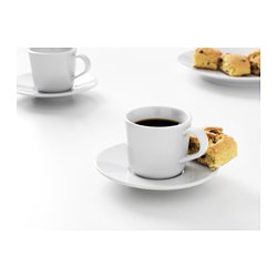 IKEA 365+ - Espresso cup and saucer, white, 6 cl