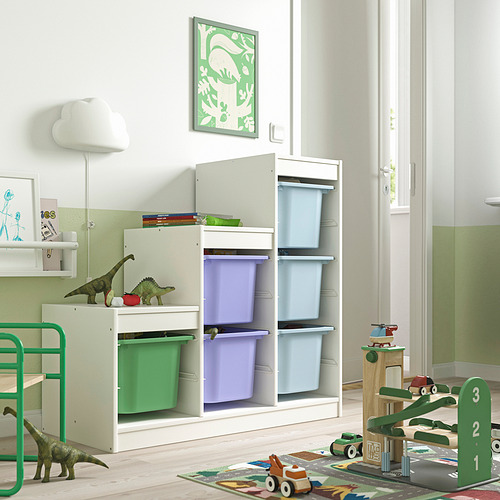 TROFAST storage combination with boxes