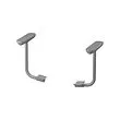 FLINTAN - sepasang sandaran lengan, abu-abu | IKEA Indonesia - PE945906_S2