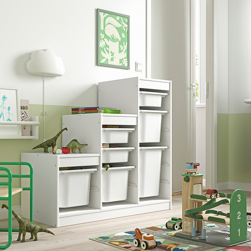 TROFAST storage combination with boxes