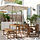 NÄMMARÖ - table+2 chairs+ bench, outdoor, light brown stained, 140 cm | IKEA Indonesia - PE915758_S1