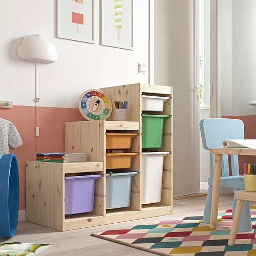 TROFAST storage combination with boxes
