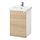 TVÄLLEN/ENHET - kabinet wastafel 1 pintu, efek kayu oak/putih Keran Pilkån, 44x43x65 cm | IKEA Indonesia - PE777111_S1