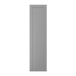 GULLABERG - Door with hinges, grey, 50x195 cm
