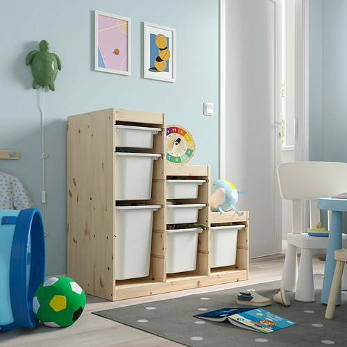 TROFAST storage combination with boxes