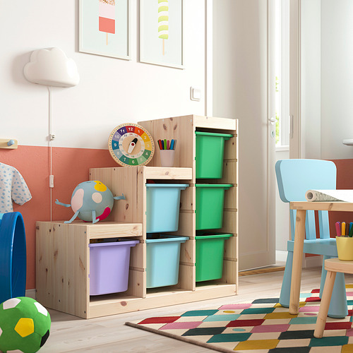 TROFAST storage combination with boxes