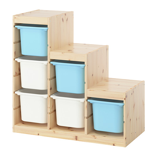 TROFAST storage combination with boxes