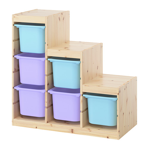 TROFAST storage combination with boxes