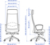 MARKUS - kursi kantor, Vissle abu-abu tua, Sedang | IKEA Indonesia - PE982325_S1
