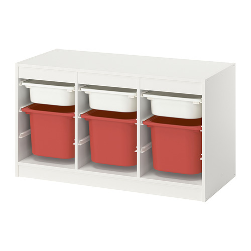 TROFAST storage combination with boxes