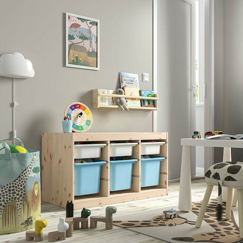 TROFAST storage combination with boxes