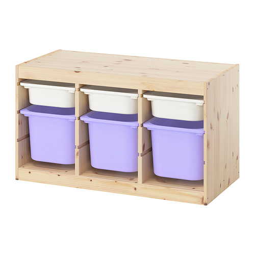 TROFAST storage combination with boxes