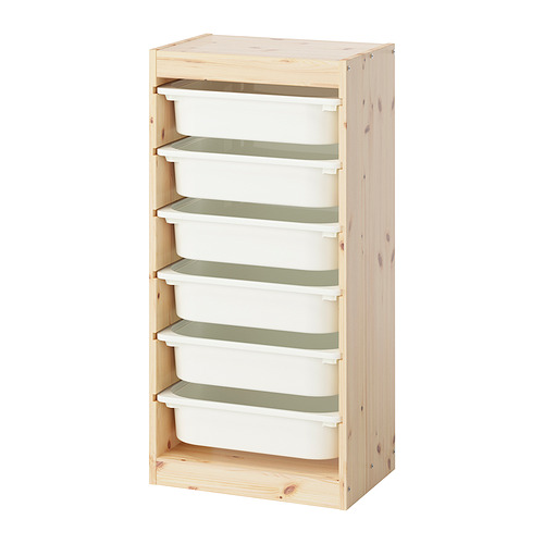TROFAST storage combination with boxes