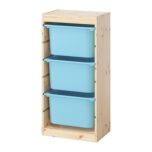 TROFAST storage combination with boxes