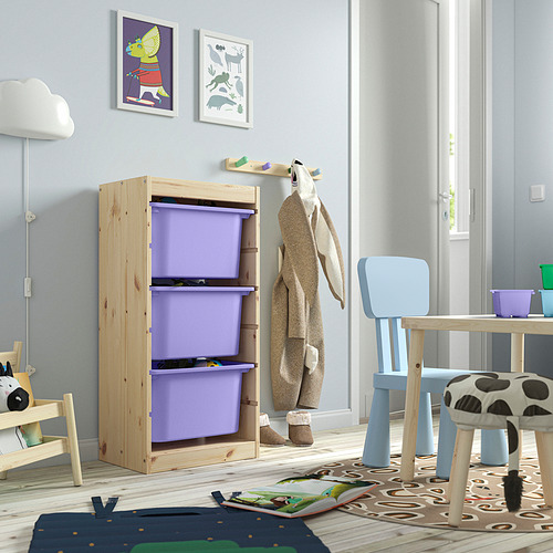 TROFAST storage combination with boxes
