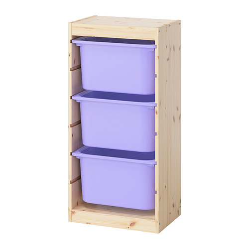 TROFAST storage combination with boxes