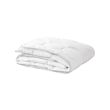 LENAST - Duvet for cot, white/grey, 110x125 cm