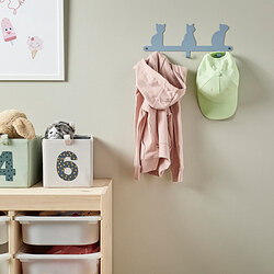 BARNDRÖM - Knob rack with 3 knobs, cat, 34 cm