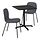 STENSELE/KARLPETTER - meja dan 2 kursi, antrasit antrasit/Gunnared abu-abu medium hitam, 70x70 cm | IKEA Indonesia - PE945973_S1