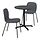 STENSELE/KARLPETTER - meja dan 2 kursi, antrasit antrasit/Gunnared abu-abu medium hitam, 70 cm | IKEA Indonesia - PE945980_S1