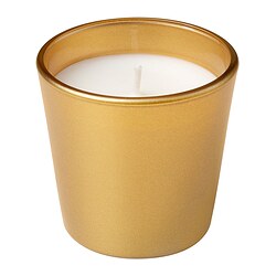 GOKVÄLLÅ - Scented candle in glass, Sandalwood & patchouli, 20 hr