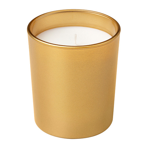 GOKVÄLLÅ scented candle in glass