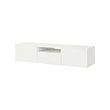 BESTÅ - TV bench, white/Lappviken white, 180x42x39 cm