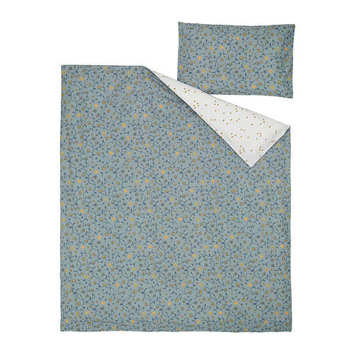 GULDVÄVARE duvet cover 1 pillowcase for cot