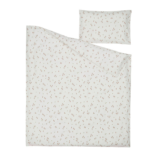 GULDVÄVARE duvet cover 1 pillowcase for cot