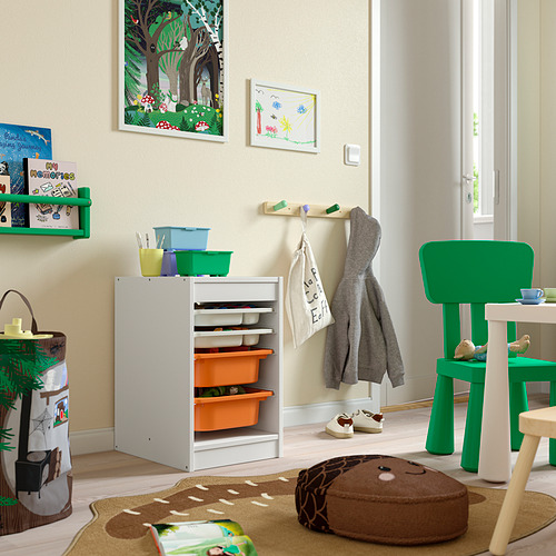 TROFAST storage combination w boxes/trays