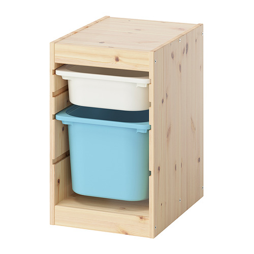 TROFAST storage combination with boxes