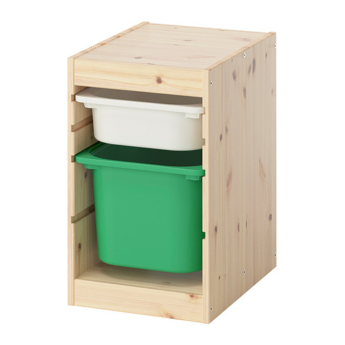 TROFAST storage combination with boxes
