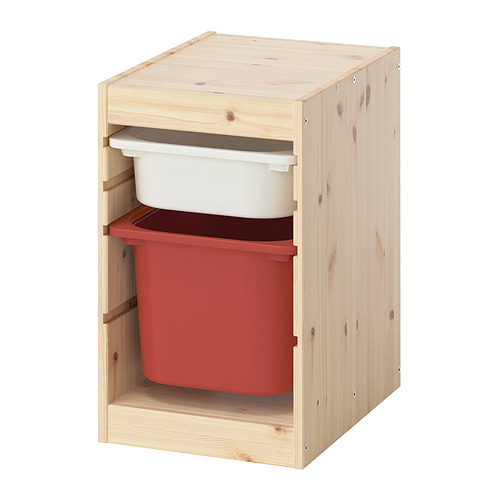 TROFAST storage combination with boxes