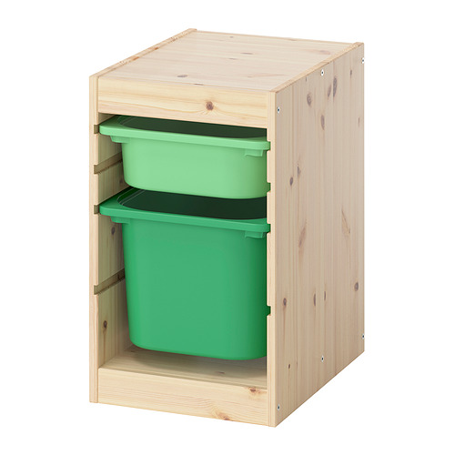 TROFAST storage combination with boxes