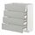 METOD/MAXIMERA - base cab 4 frnts/4 drawers, white/Havstorp light grey, 80x37x80 cm | IKEA Indonesia - PE916107_S1