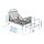 MINNEN ext bed frame with slatted bed base