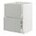 METOD/MAXIMERA - base cb 2 fronts/2 high drawers, white/Havstorp light grey, 60x60x80 cm | IKEA Indonesia - PE916026_S1