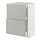 METOD/MAXIMERA - base cab with 2 fronts/3 drawers, white/Havstorp light grey, 60x37x80 cm | IKEA Indonesia - PE916142_S1