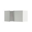 METOD - Wall cabinet with 2 doors, white/Havstorp light grey, 80x37x40 cm