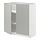 METOD - base cabinet with shelves/2 doors, white/Havstorp light grey, 80x37x80 cm | IKEA Indonesia - PE916068_S1