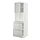 METOD/MAXIMERA - hi cab f micro combi w door/3 drwrs, white/Havstorp light grey, 60x60x200 cm | IKEA Indonesia - PE916203_S1