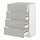 METOD/MAXIMERA - base cab 4 frnts/4 drawers, white/Havstorp light grey, 60x37x80 cm | IKEA Indonesia - PE916069_S1