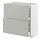 METOD/MAXIMERA - kab dasar dg 2 pintu/3 laci, putih/Havstorp abu-abu muda, 80x37x80 cm | IKEA Indonesia - PE916079_S1