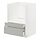 METOD/MAXIMERA - base cabinet f combi micro/drawers, white/Havstorp light grey, 60x60x80 cm | IKEA Indonesia - PE916082_S1