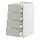 METOD/MAXIMERA - kbnt dsr 4 pntu dpn/2 rndh/3 lc tgh, putih/Havstorp abu-abu muda, 40x60x80 cm | IKEA Indonesia - PE916222_S1