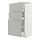 METOD/MAXIMERA - base cabinet with 3 drawers, white/Havstorp light grey, 40x37x80 cm | IKEA Indonesia - PE916096_S1