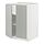 METOD - base cabinet with shelves/2 doors, white/Havstorp light grey, 60x60x80 cm | IKEA Indonesia - PE916099_S1