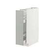 METOD/MAXIMERA - Base cabinet/pull-out int fittings, white/Havstorp light grey, 20x60x80 cm